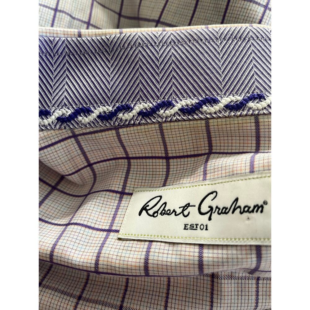 Robert Graham Men’s Dress Shirt - Size 16 (41) - 100% Cotton - Picture 6 of 10
